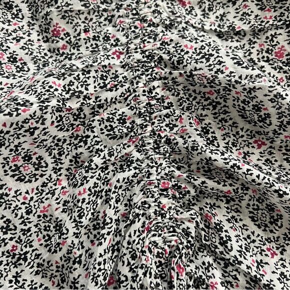 Étoile Isabel Marant Marili Ruched Blouson-Sleeve Dress, NWT, Size US 4 FR 34 - Picture 8 of 10